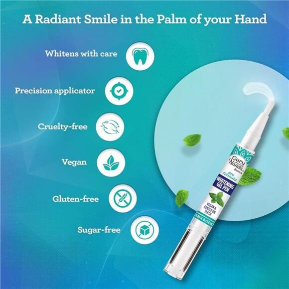 Mint‎ Flavor Teeth Whitening Pen 0.06 fl oz 20 Uses, Vegan & Gentle on Teeth Pro - Picture 4 of 6